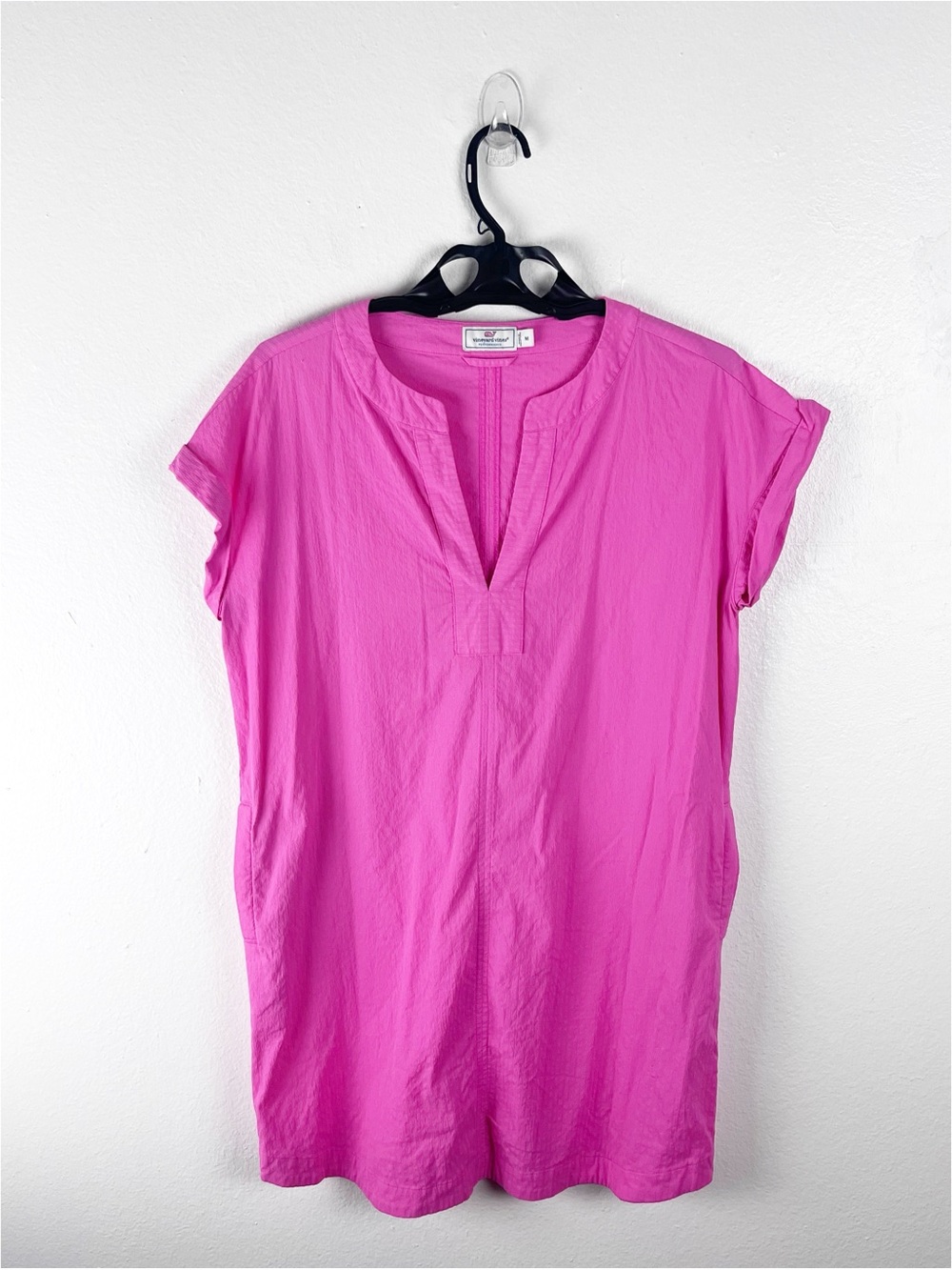 VINEYARD VINES Performance Margo Pink Shirtdress Size Medium Casual Lightweight